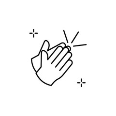 Clap, spanish icon. Element of spanish thin line icon