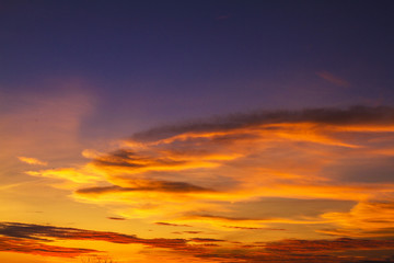 sunset in the mountains