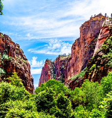 Mystery Canyon and the The Narrows in Zion National Park, Utah, United Sates