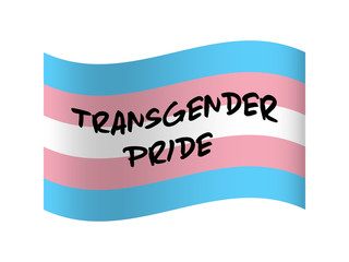 Transgender pride flag background. Blue, pink, and white. Gender identitie. LGBTO movement. LGBTQ community.  Vector illustration.