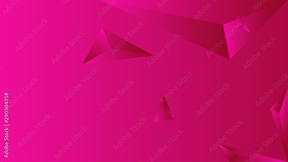 Poster abstract polygon triangle gradient background pink