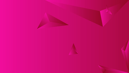 Abstract polygon triangle gradient background pink