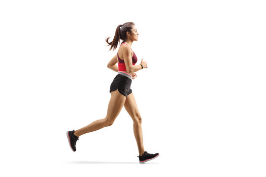Female athlete jogging