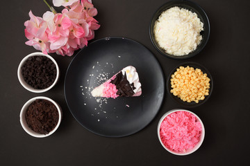 piece of cake,Chocolate and Strawberry cake