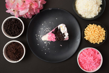 piece of cake,Chocolate and Strawberry cake