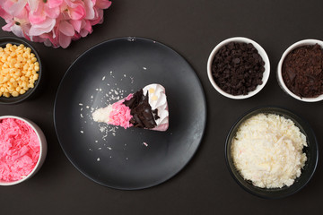 piece of cake,Chocolate and Strawberry cake