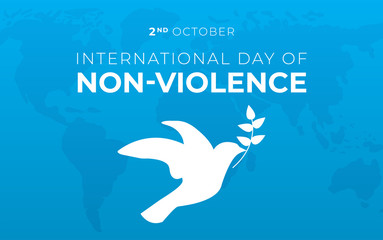 International Day of Non-Violence Background Illustration