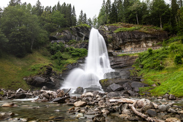 Naklejka na ściany i meble Waterfall Norway