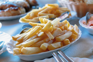 French fries on a plate