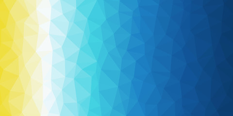 Abstract Ocean Colors Delaunay Voronoi trianglify Generative Art background illustration