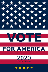 Illustration encouraging americans to vote in the presidential election of 2020. Impartial and suitable for all kinds of use, including printing, web, social media, marketing etc... 36x48 in (ARCH E)