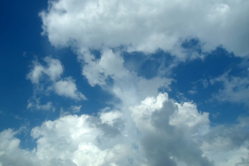 blue sky with white clouds