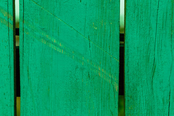 Background, texture, color wall. Painted wooden fence. Close-up.