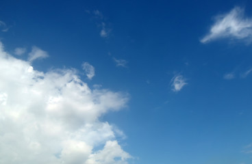 blue sky with White Clouds