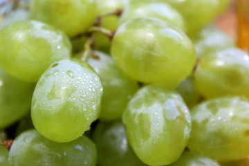 bunch texture fresh green grape background vintage