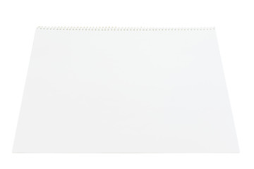 45 degree view blank white paper for art,empty note book