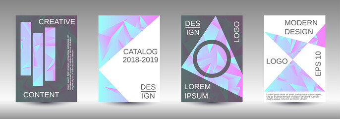 A set of modern abstract covers.