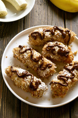 Deep fried bananas