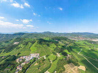 village with mountain