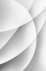 white background with abstract circles layered in modern pattern design