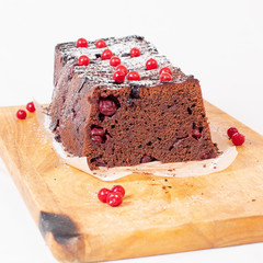 brown cupcake and berries