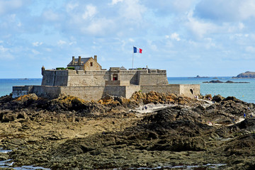Saint Malo; France - july 28 2019 : Fort Royal