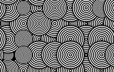 Fototapeta na wymiar black and white circles