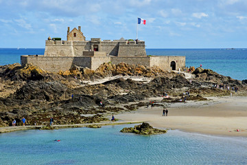 Saint Malo; France - july 28 2019 : Fort Royal