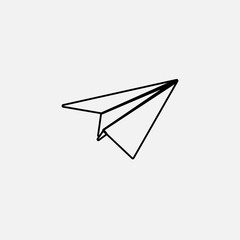 paper plane vector icon illustration icon