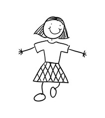 beautiful woman avatar character vector illustration