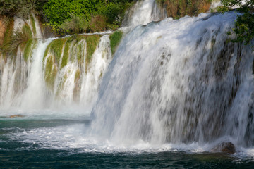 Fototapeta premium Wodospad Skradinski buk w Parku Narodowym Krka w Chorwacji