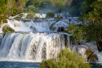 Fototapeta premium Wodospad Skradinski buk w Parku Narodowym Krka w Chorwacji