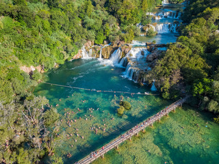 Bridge over Skradinski buk, Krka National Park, Croatia