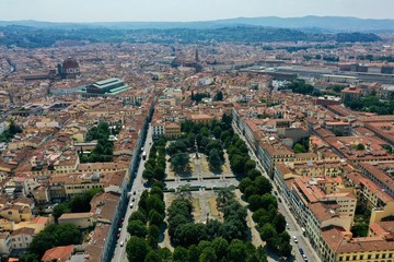 Fototapeta premium Florence Aerial Shot in Italy