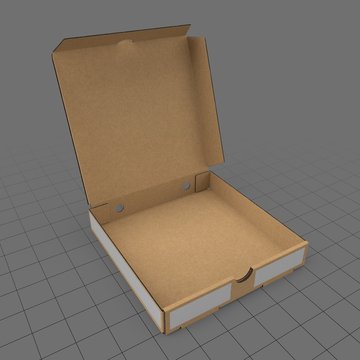 Open pizza box