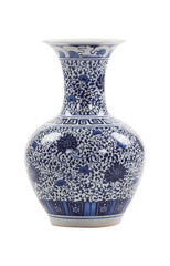 blue and white decorative porcelain vase