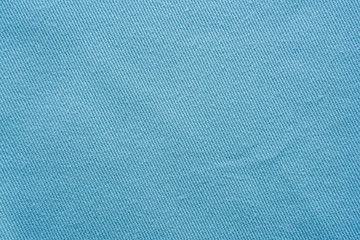 Fototapeta na wymiar Blue linen cloth texture. Natural fabric material background