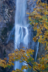 Fototapeta na wymiar Autumn on Plitvice Lakes, Croatia