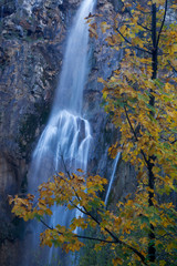 Fototapeta na wymiar Autumn on Plitvice Lakes, Croatia