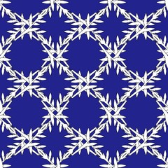 Abstract festive Christmas snowflake pattern on blue background
