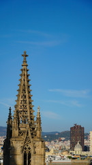 Fototapeta na wymiar Building Catedral de Barcelona