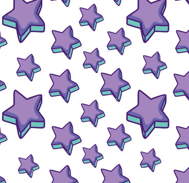 star retro device with color pastel