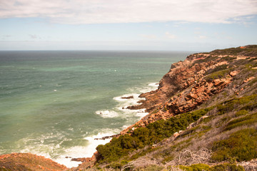 Cliff next to the shore,  indian Ocean