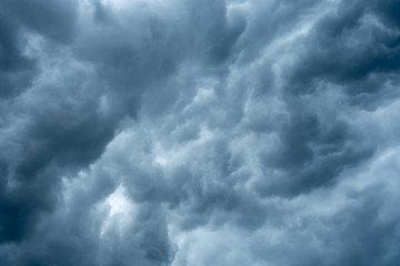 Dark sky with clouds before raining