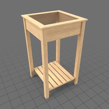Glass top end table