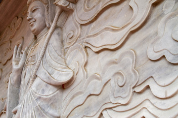 Stone details, Linh Ung Pagoda, Da Nang, Vietnam