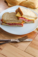 Cheese Salami Mayonnaise Sandwich
