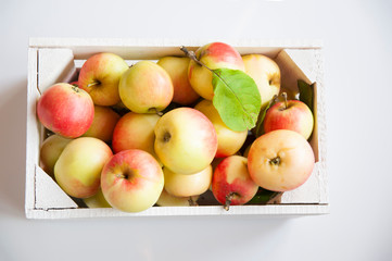 Box of apples one of the most consumed fruits in the world 
