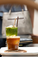 Beverage on the party table