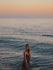 young woman on the beach